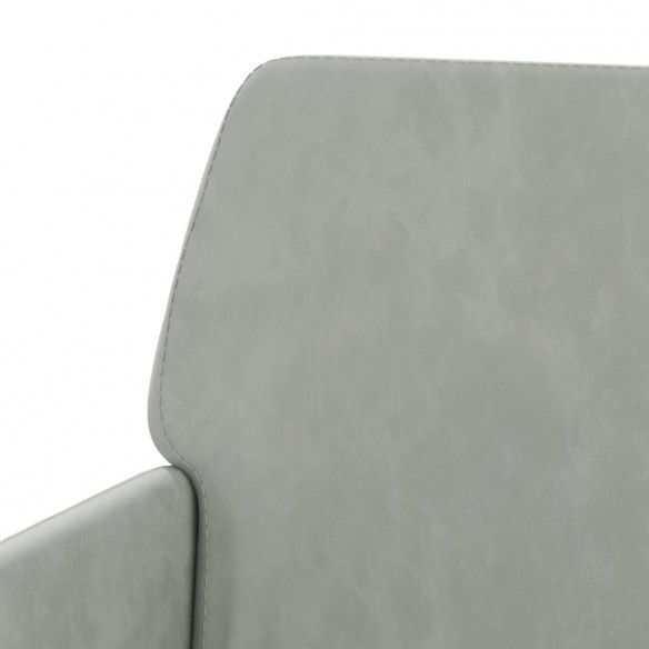 Fauteuil Gris clair 62x79x79 cm Velours