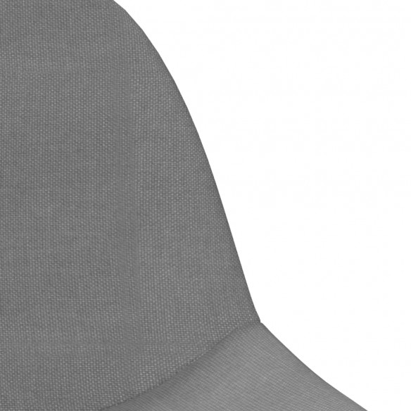 Chaises pivotantes à manger lot de 2 gris clair tissu