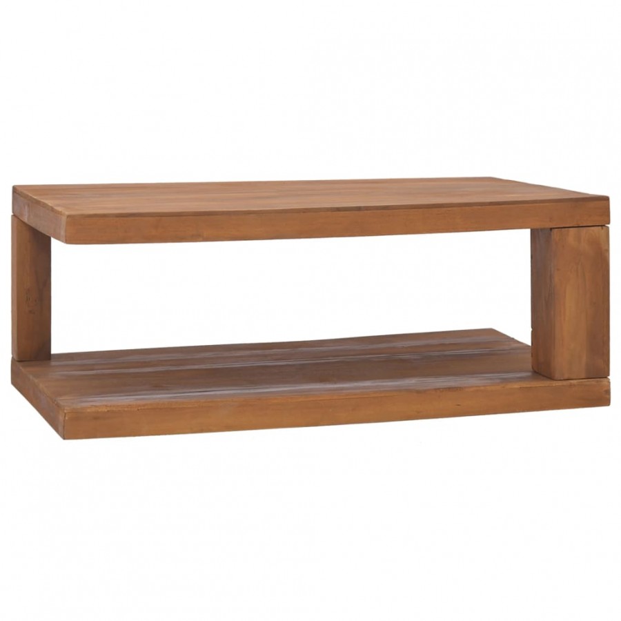 Table basse 90x50x35 cm Bois de teck solide