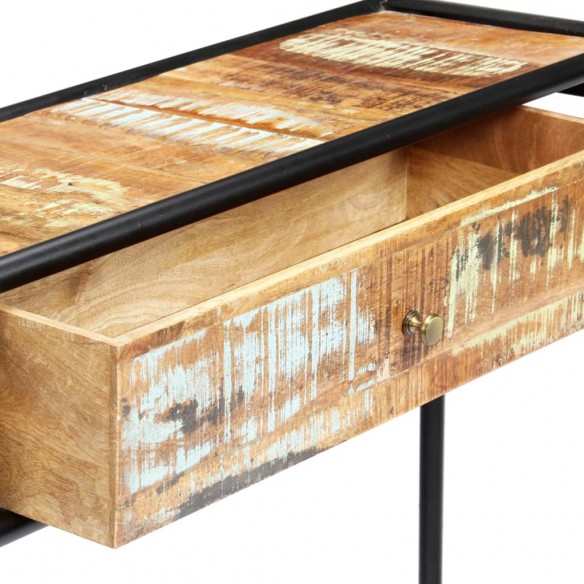 Table console 118 x 30 x 75 cm Bois de récupération massif