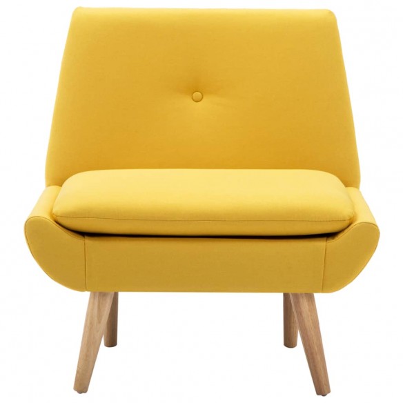 Fauteuil sans accoudoirs Jaune Tissu