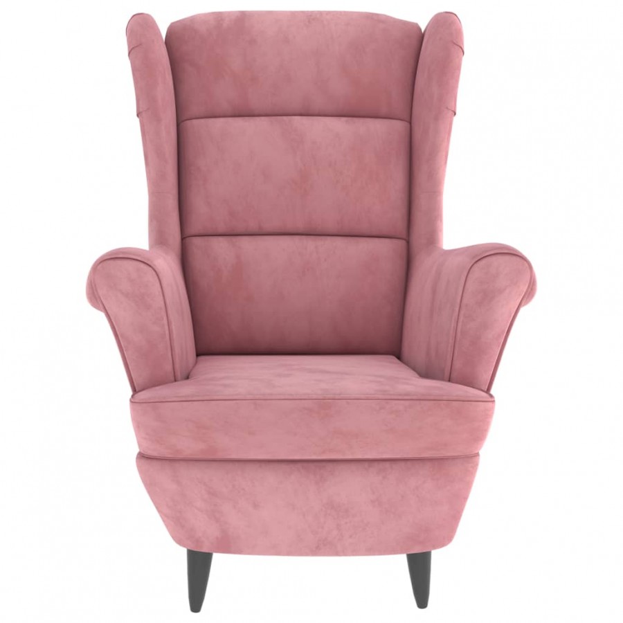Fauteuil rose velours Fauteuil rose velours