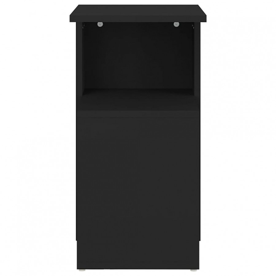 Table d'appoint Noir 36x30x56 cm Aggloméré