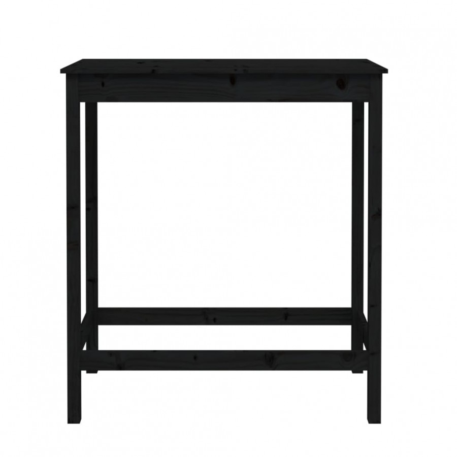 Table de bar Noir 100x50x110 cm Bois massif de pin Table de bar Noir 100x50x110 cm Bois massif de pin