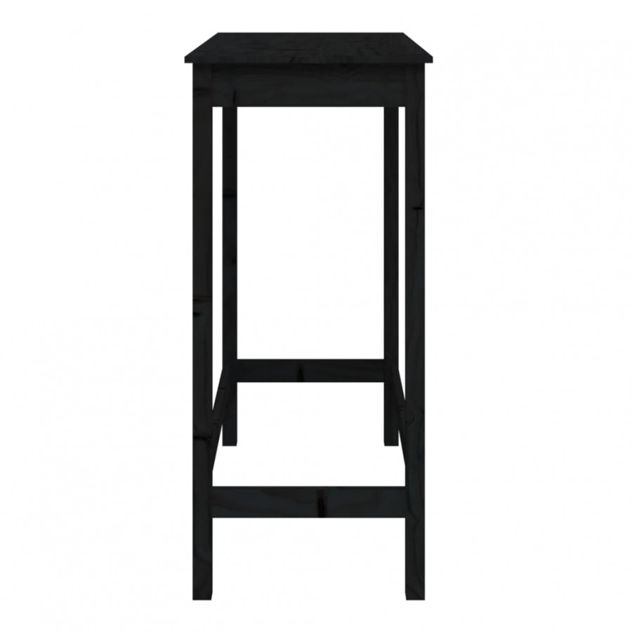 Table de bar Noir 100x50x110 cm Bois massif de pin Table de bar Noir 100x50x110 cm Bois massif de pin