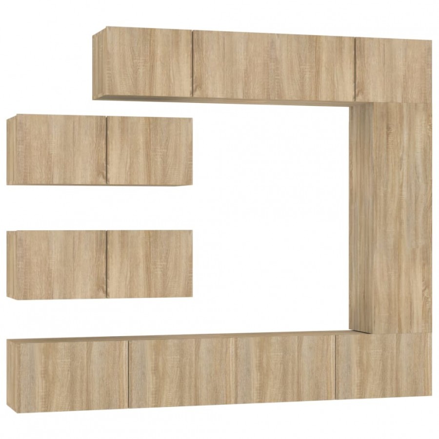 Ensemble de meubles TV 7 pcs Chêne sonoma  Ensemble de meubles TV 7 pcs Chêne sonoma