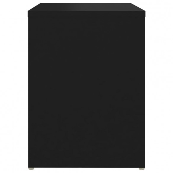 Tables de chevet 2 pcs Noir 40x30x40 cm Aggloméré