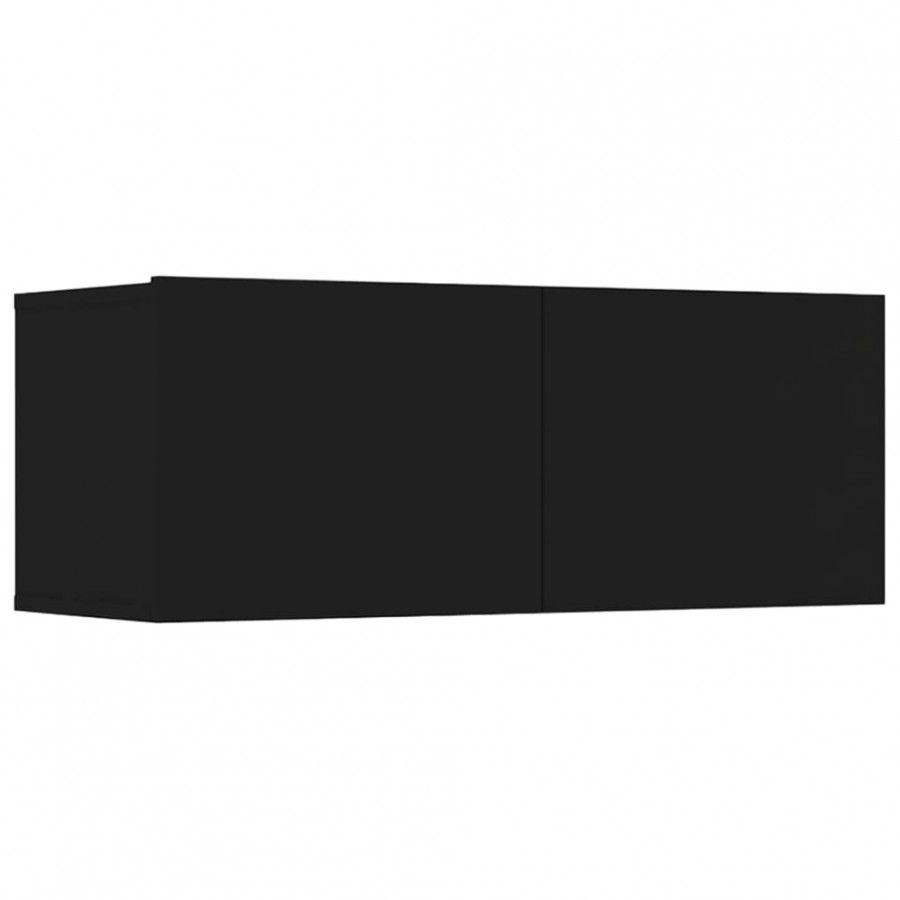 Ensemble de meubles TV 8 pcs Noir  Ensemble de meubles TV 8 pcs Noir