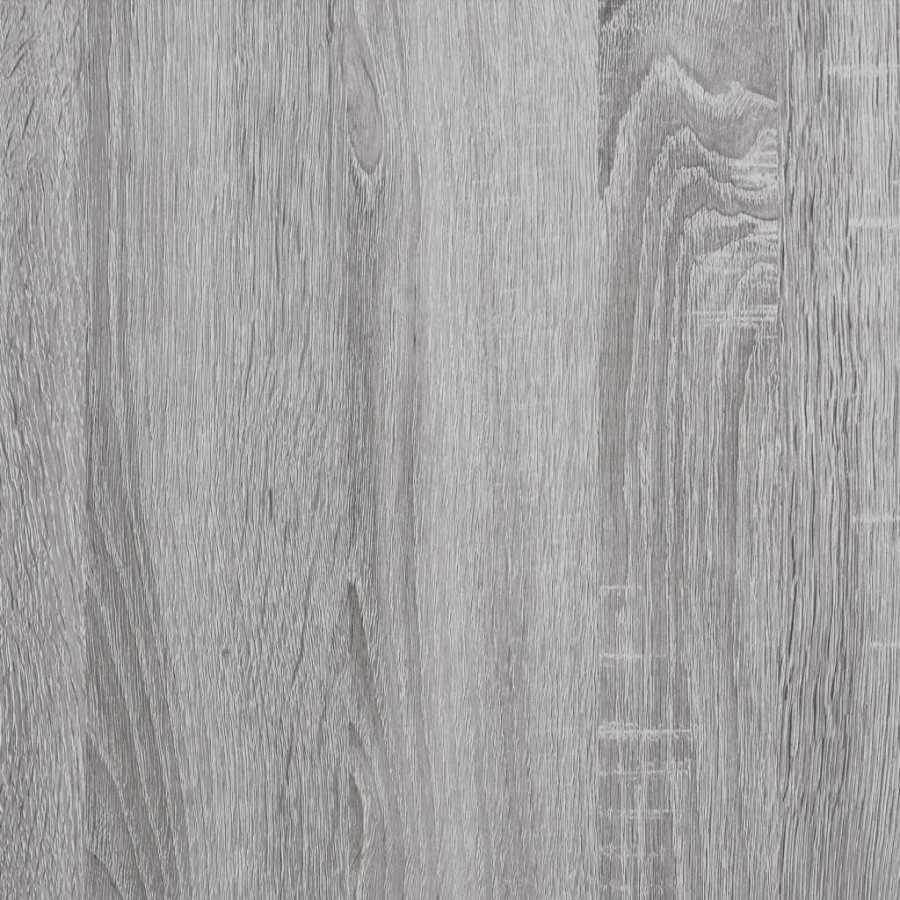 Table console sonoma gris 160x30x75 cm bois d'ingénierie et fer