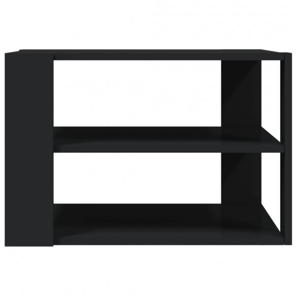 Table basse noir 59,5x59,5x40 cm bois d'ingénierie