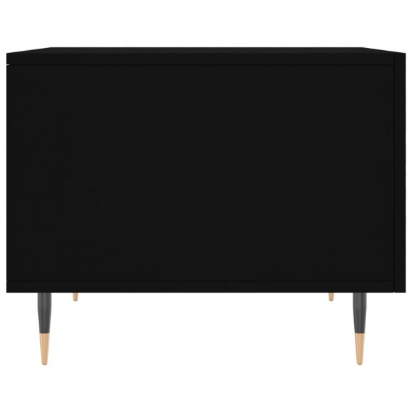 Tables basses 2 pcs noir 50x50x40 cm bois d'ingénierie