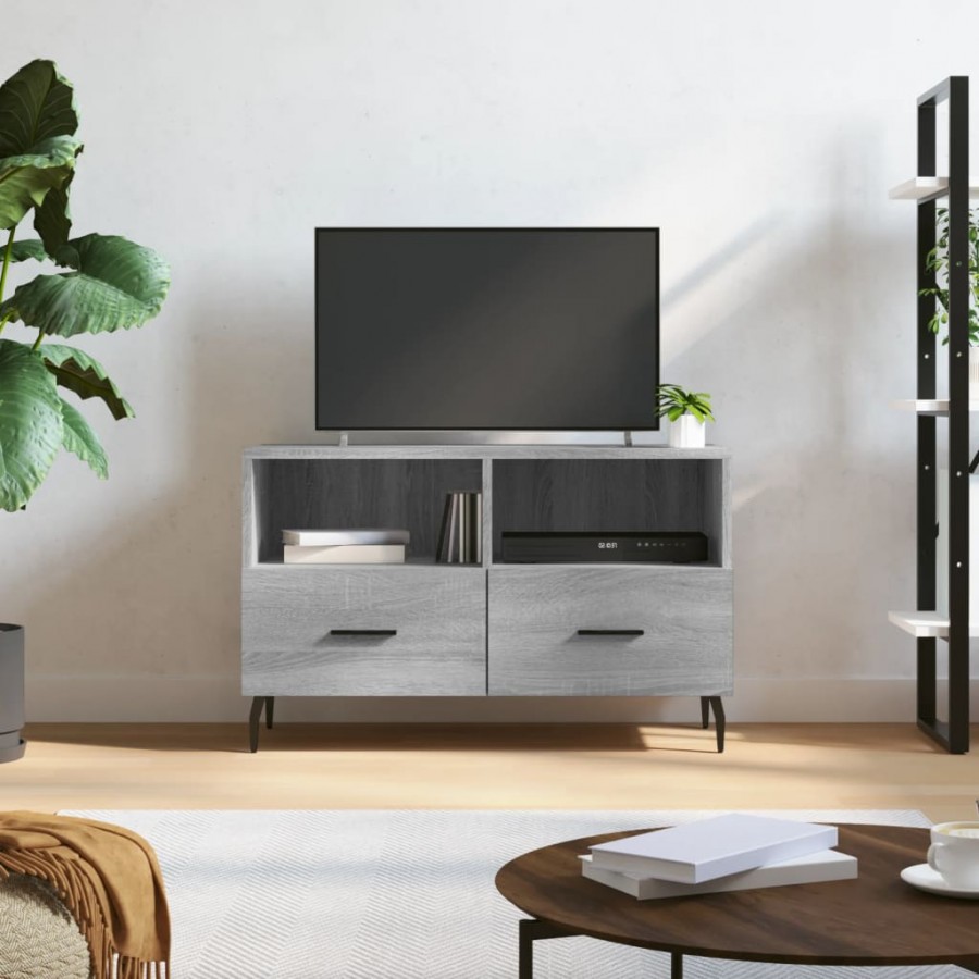Meuble TV Sonoma gris 80x36x50 cm Bois d'ingénierie
