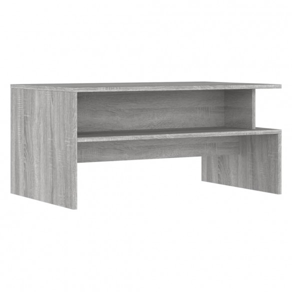 Table basse sonoma gris 90x55x42,5 cm bois d'ingénierie