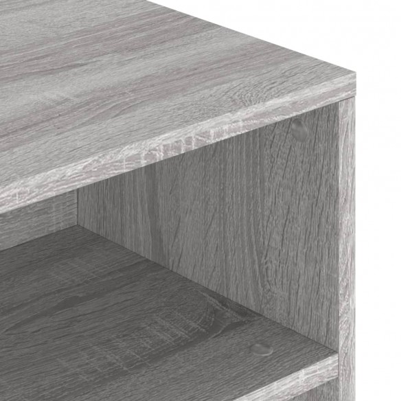 Table basse sonoma gris 90x55x42,5 cm bois d'ingénierie