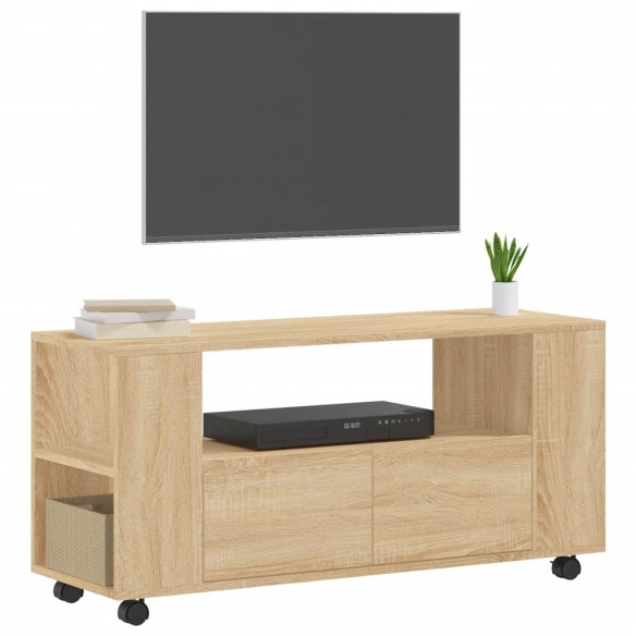 Meubles TV chêne sonoma 102x34,5x43 cm bois d'ingénierie