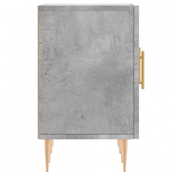 Meuble TV gris béton 150x30x50 cm bois d'ingénierie