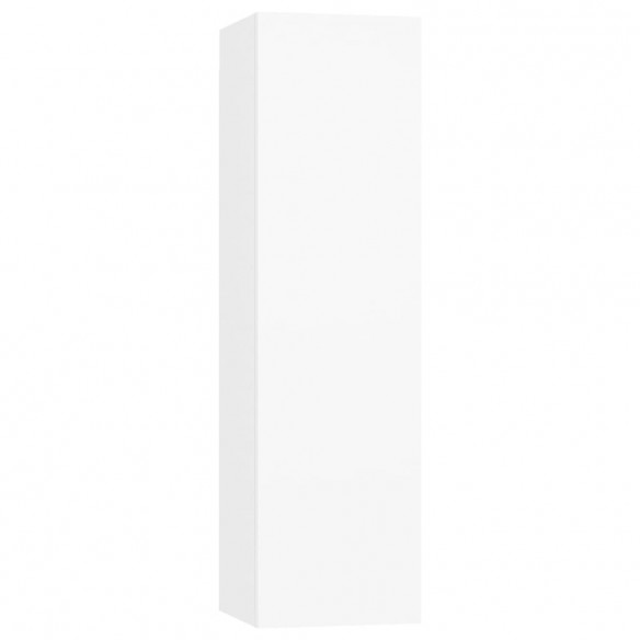 Ensemble de meuble TV 6 pcs Blanc Aggloméré