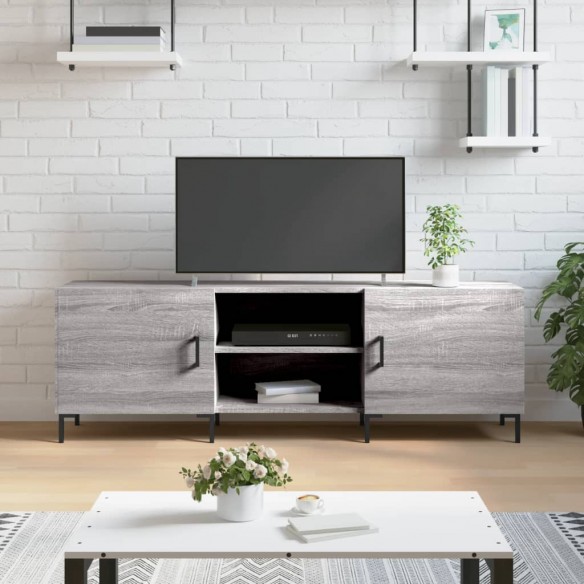 Meuble TV sonoma gris 150x30x50 cm bois d'ingénierie