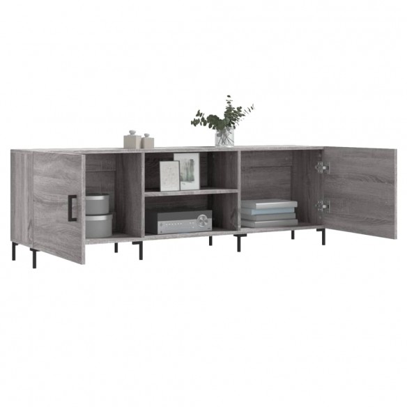 Meuble TV sonoma gris 150x30x50 cm bois d'ingénierie