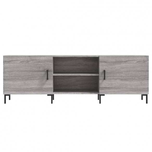 Meuble TV sonoma gris 150x30x50 cm bois d'ingénierie