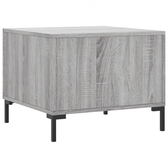Table basse Sonoma gris 50x50x40 cm Bois d'ingénierie
