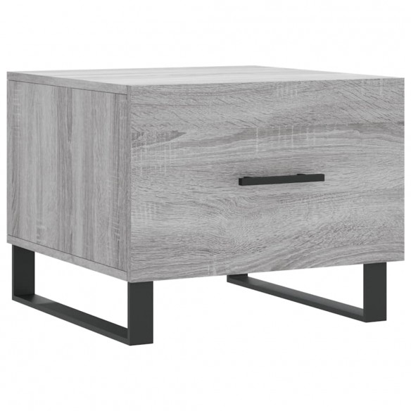 Tables basses 2 pcs sonoma gris 50x50x40 cm bois d'ingénierie