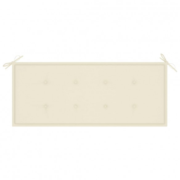 Banc de jardin avec coussin 120 cm Bambou