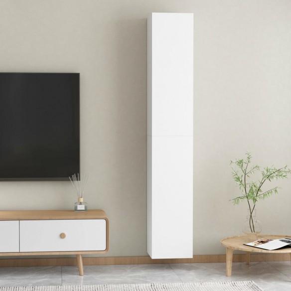 Meubles TV 2 pcs Blanc 30,5x30x90 cm Aggloméré