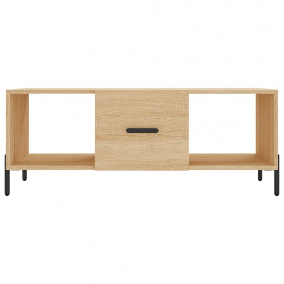 Table basse chêne sonoma 102x50x40 cm bois d'ingénierie