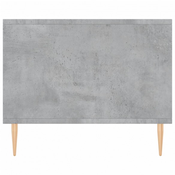 Table basse gris béton 90x50x40 cm bois d'ingénierie