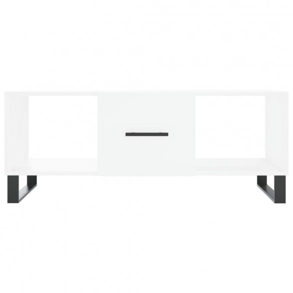 Table basse blanc 102x50x40 cm bois d'ingénierie