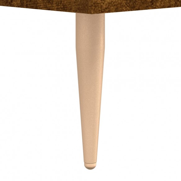 Table basse chêne fumé 102x50x40 cm bois d'ingénierie