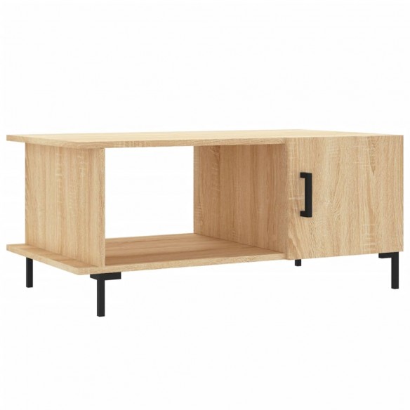 Table basse chêne sonoma 90x50x40 cm bois d'ingénierie