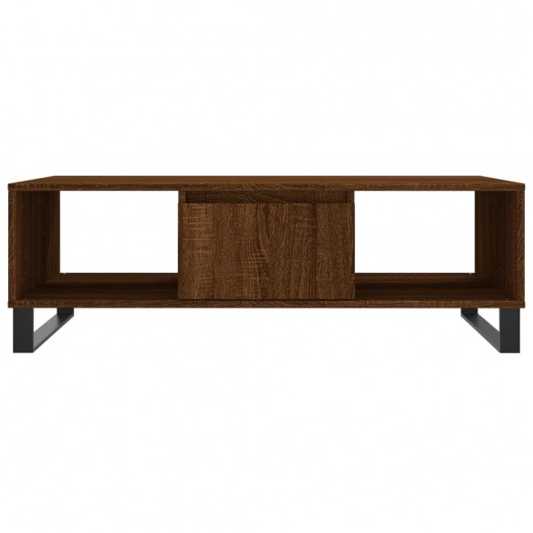 Table basse chêne marron 104x60x35 cm bois d'ingénierie