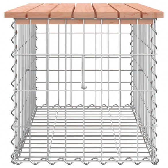 Banc de jardin design gabion 83x44x42 cm bois massif de douglas