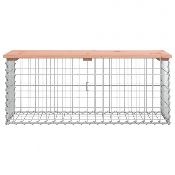 Banc de jardin design gabion 103x44x42cm bois massif de douglas