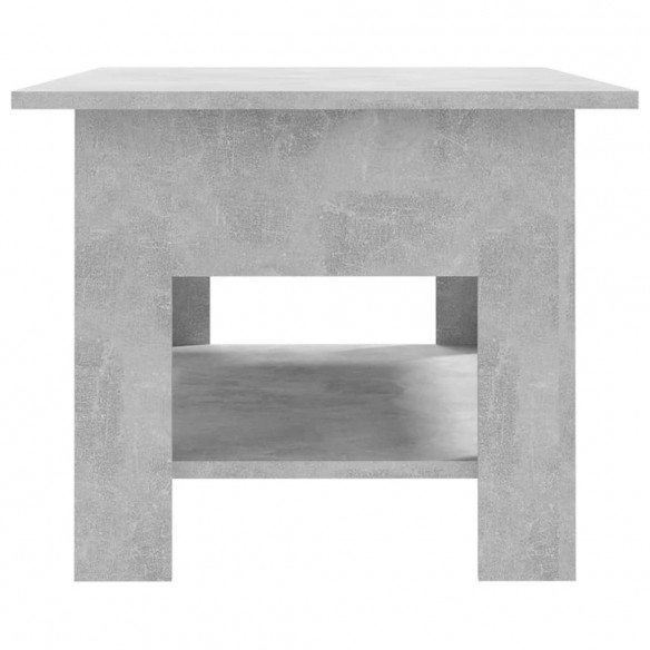 Table basse Gris béton 102x55x42 cm Aggloméré