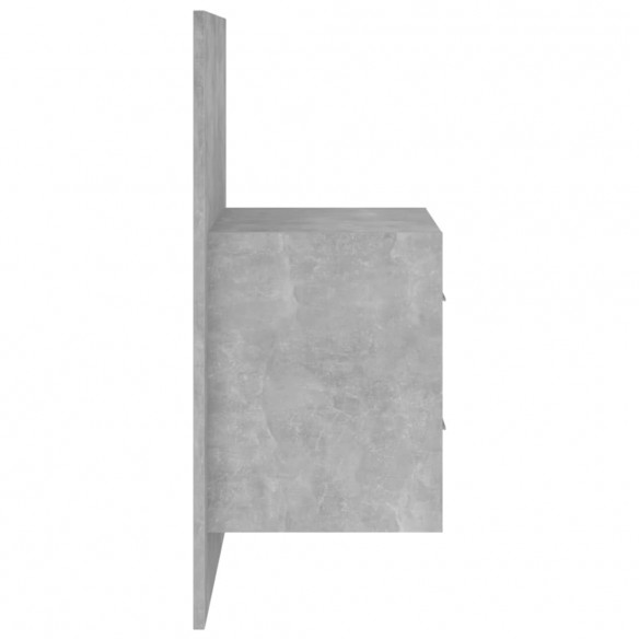 Tables de chevet murales 2 pcs Gris béton