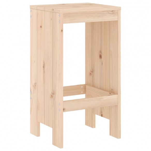 Tabourets de bar 2 pcs 40x36x75 cm bois massif de pin