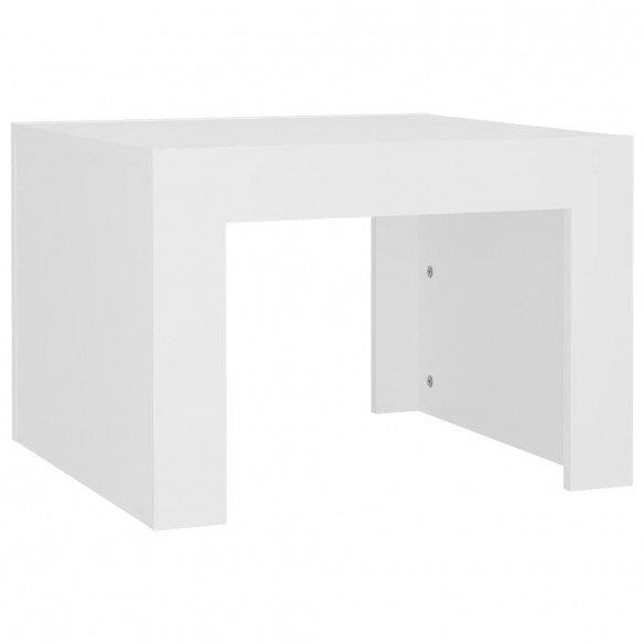 Table basse Blanc 50x50x35 cm Aggloméré