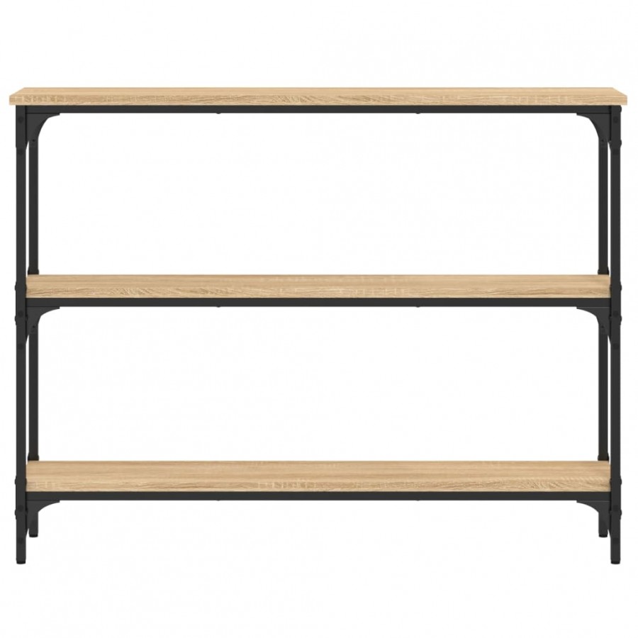 Table console chêne sonoma 100x22,5x75 cm bois d'ingénierie