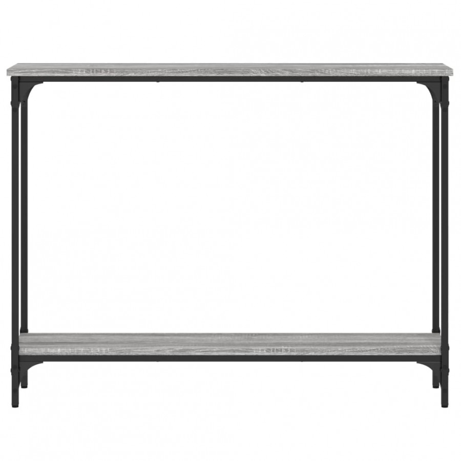 Table console sonoma gris 100x22,5x75 cm bois d'ingénierie
