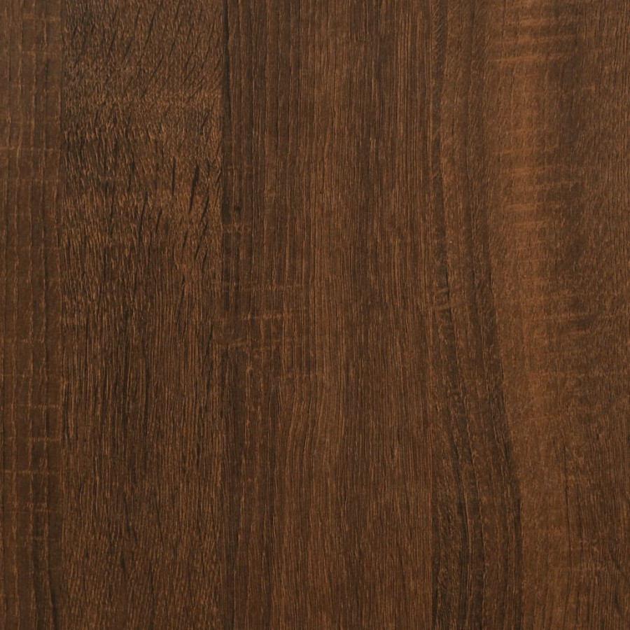Table console chêne marron 150x29x75 cm bois d'ingénierie