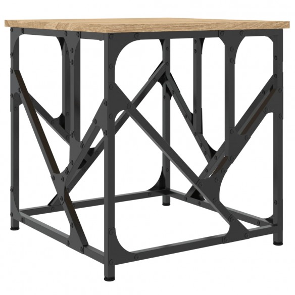 Table basse chêne sonoma 45x45x47,5 cm bois d'ingénierie