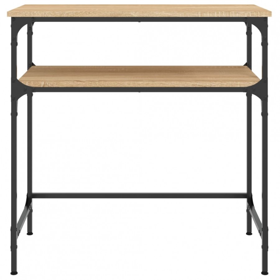 Table console chêne sonoma 75x35,5x75 cm bois d'ingénierie