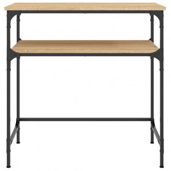 Table console chêne sonoma 75x35,5x75 cm bois d'ingénierie