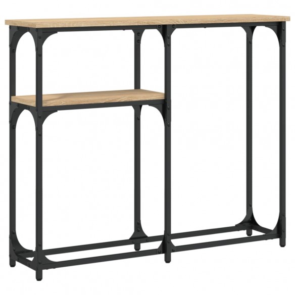 Table console chêne sonoma 90x22,5x75 cm bois d'ingénierie