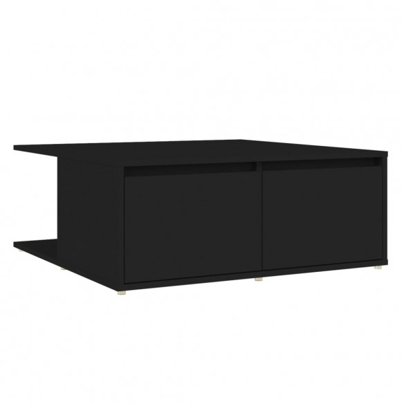 Table basse Noir 80x80x31 cm Aggloméré