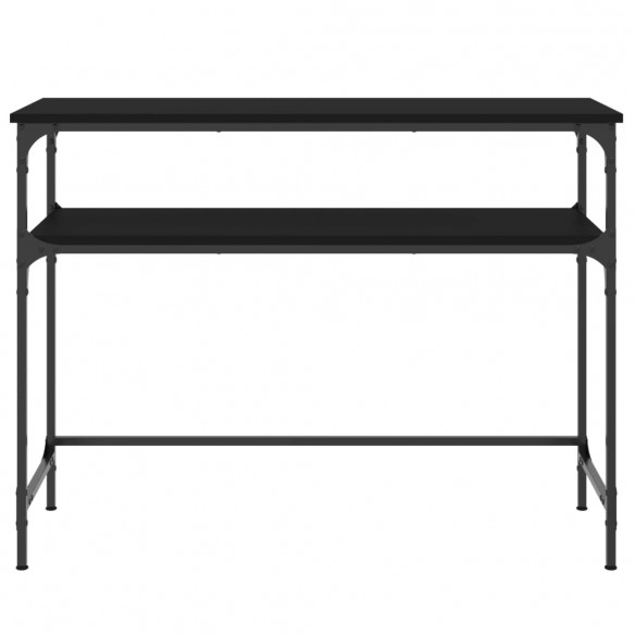 Table console noir 100x35,5x75 cm bois d'ingénierie