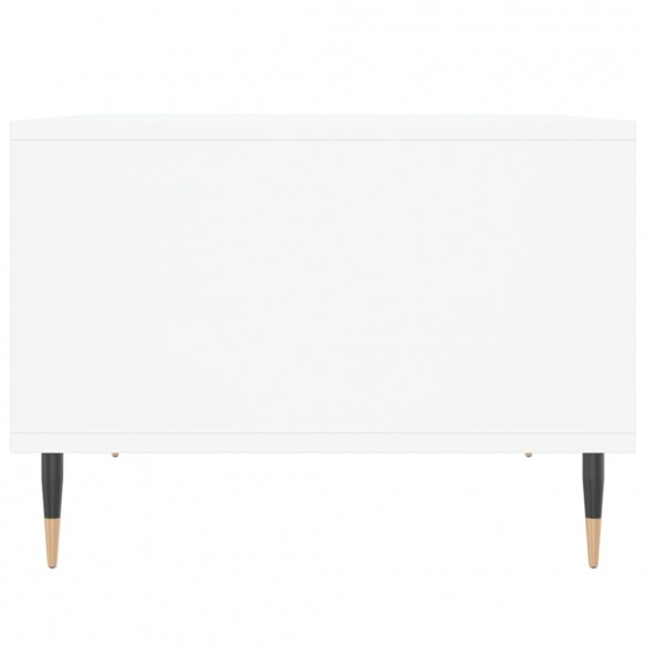 Table basse Blanc 60x50x36,5 cm Bois d'ingénierie